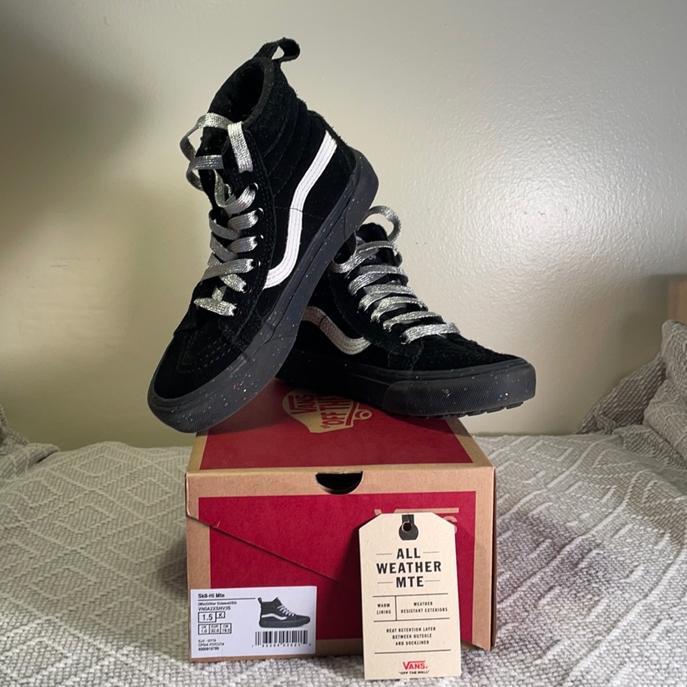 Vans Sk8-Hi MTE Glitter Sidewall/Black 1.5kids